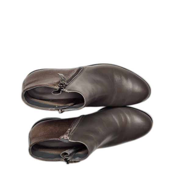 Ecco touch 36 warm grey leather boots, size EU38  EUC - Picture 2 of 7